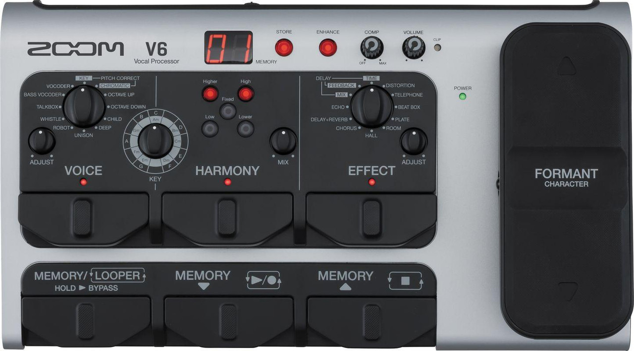 Zoom V6-SP Vocal Processor Pedal - Andertons Music Co.